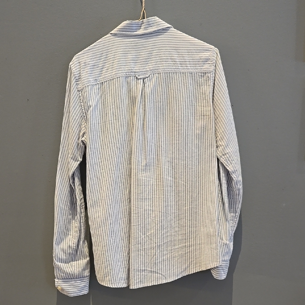 Bass Women's Blue Striped Shirt - Picture 3 of 3